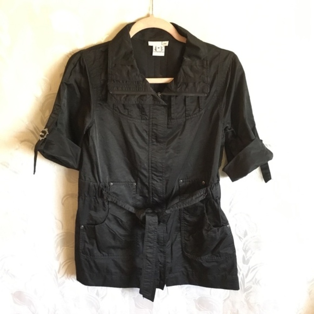 Luii Black Zip Front Jacket